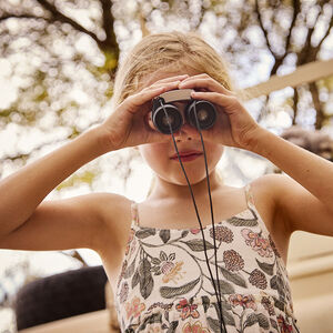 Robe longue en double gaze imprimé floral pour fille 