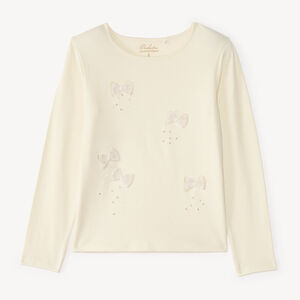T-shirt met lange mouwen en knopen voor meisjes 