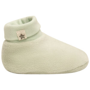 Chaussons en velours avec col ajustable pour bébé 