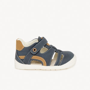 Sandalen met velcro en contrasterende inzetstukken voor baby jongen 