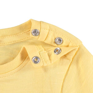 T-shirt manches courtes en coton bio print Smiley Baby  