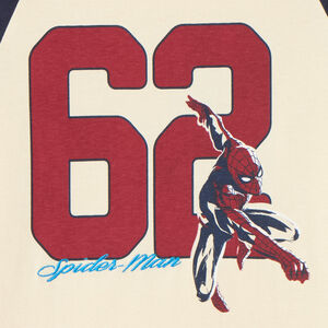 T-shirt baseball voor jongens met lange mouwen Spider-Man Marvel 