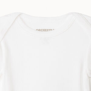 Set van 5 effen korte mouw bodies voor baby 