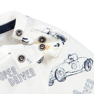 T-shirt met korte mouwen en fantasieprint voor baby