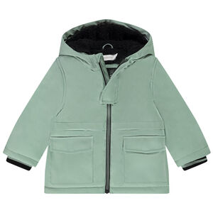 Parka gomme déperlante doublée sherpa pour bébé garçon 