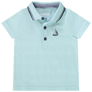 Poloshirt met korte mouwen en fantasieprint voor babyjongen 