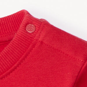 Sweatshirt in fleece Batman Warner voor babyjongens rood met lange mouwen 