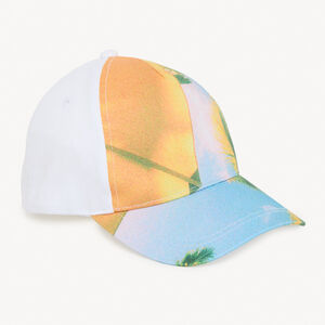 Pet cap van canvas met palmprint en borduring voor jongens 