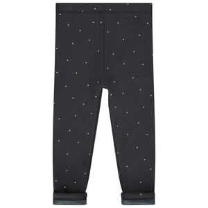 Caleçon en jersey contrecollé imprimé pois pour bébé fille 