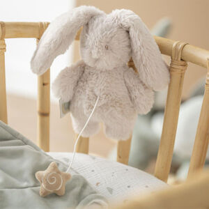 Mini peluche musicale Lapin 20cm Sable 