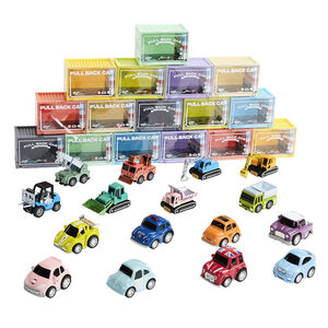 Miniatuurvoertuig met terugslagmechanisme blauw/zwart 