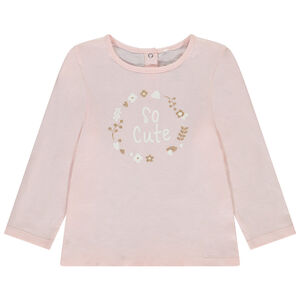 Langarm T-shirt met print voor meisjes 