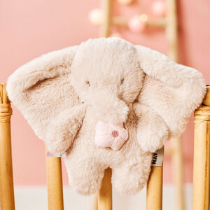 Mini muziekknuffel olifant - Fanfan - Zand - 20 cm 