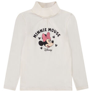 Ondertrui met col in jersey met Minnie Disney-print voor meisjes 