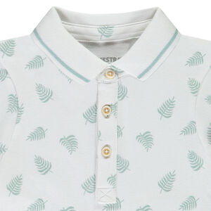 Poloshirt met korte mouwen en palmenprint voor jongen 