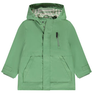 Parka waterafstotende met gestreepte voering voor jongens 