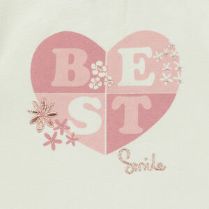 Jogging fleece met colour block effect voor meisjes 