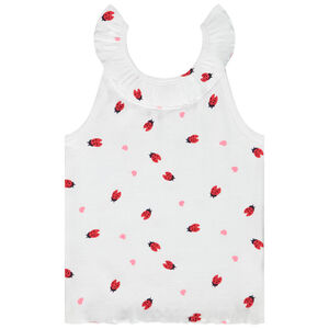 Mouwloze top met fantasieprint voor baby meisjes 