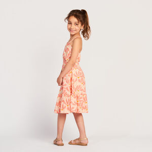 Robe ajourée imprimé floral fille 