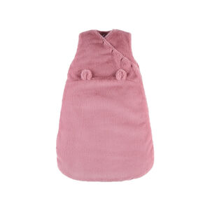 Gigoteuse sans manches en fausse fourrure 70 cm - Rose 