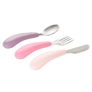 Set van 3 bestekken voor de eerste leeftijd Miamix roze 