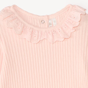 T-shirt met lange mouwen voor meisjes baby met ruches. 