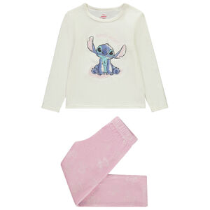 Set pyjama 2 pièces en velours motif Stitch pour fille 