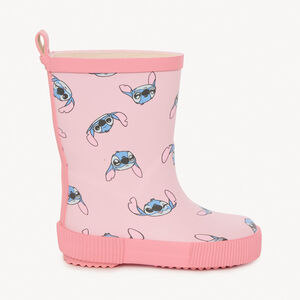 Roze Disney Stitch regenlaarzen voor babymeisje 