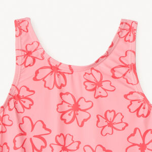 Maillot de bain 1 pièce imprimé fleurs de tiaré fille 