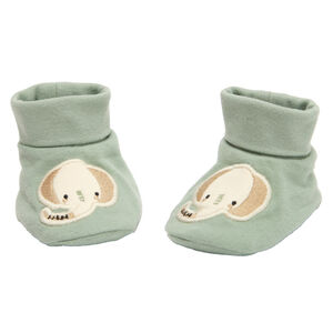 Chaussons avec patch brodé éléphant pour bébé 