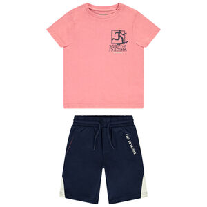 Ensemble t-shirt manches courtes printé + short pour garçon  