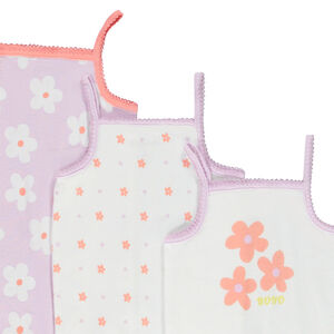 Lot de 7 bodies à bretelles motifs fleuris pour bébé fille 