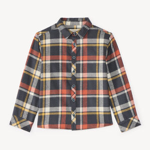 Chemise flanelle garçon manches longues à carreaux 