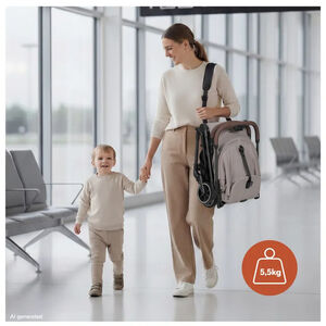 Buggy compact & licht Lite N Care Choco 