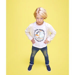 T-shirt manches courtes en jersey avec print fantaisie garçon 