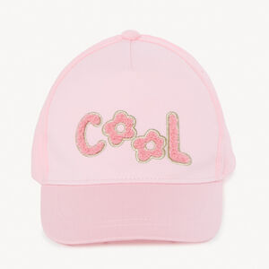 Muts van fleece met bouclépatches voor meisjesbaby's 