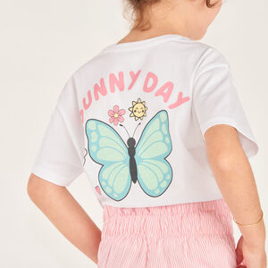 T-shirt met korte mouwen 1/2 oversized Billie Boo voor meisjes 