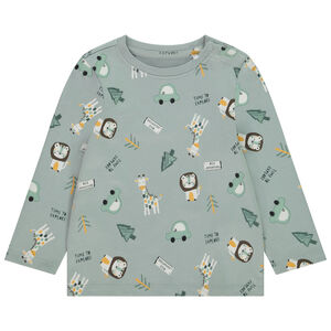Lange mouwen T-shirt met dierenprint voor baby jongens 