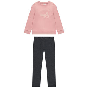 Jogging fleece met fantasieprint voor meisjes 