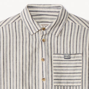 Hemd met lange mouwen en oprolbare mouwen voor jongens 