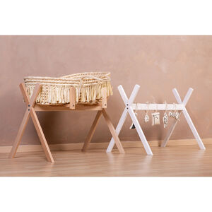 Support de couffin Moïse 2 en 1 Tipi blanc 