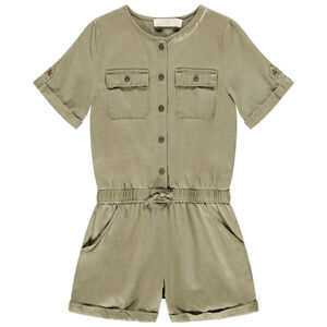 Korte jumpsuit met fantasiedetails voor meisjes 