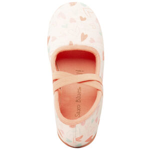 Chaussons forme babies imprimé coeurs fille 