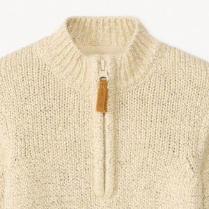 Trui camionneur in gebreid met neps-effect voor babyjongens 