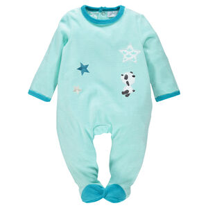 Pyjama in fluweel borduursel 