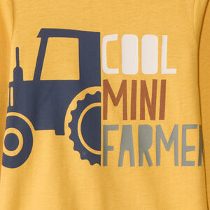 T-shirt met lange mouwen en print voor babyjongens 