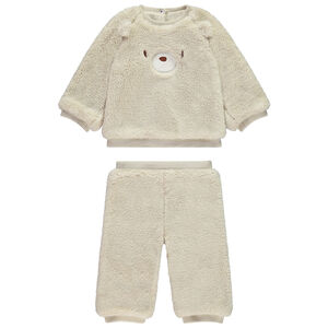 Set van 2 delen met een teddylook in sherpa voor baby