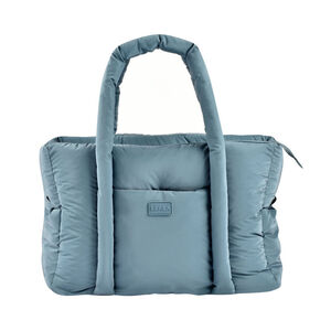 Sac à langer matelassé Paris Puffy baltic blue + matelas 