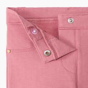 Jegging van fleece in effen kleur voor meisje 