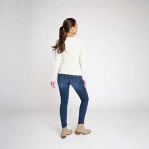 T-shirt met lange mouwen voor zwangerschap, print Love Club op voorzijde 